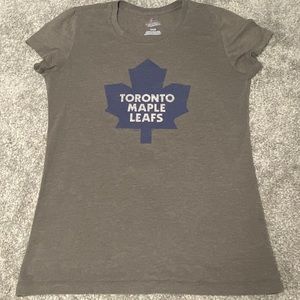 Grey Maple Leafs SS Tee, M
